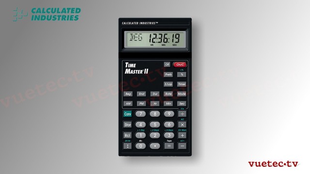 TIME MASTER II - Taschenrechner für Uhrzeiten - model 9130