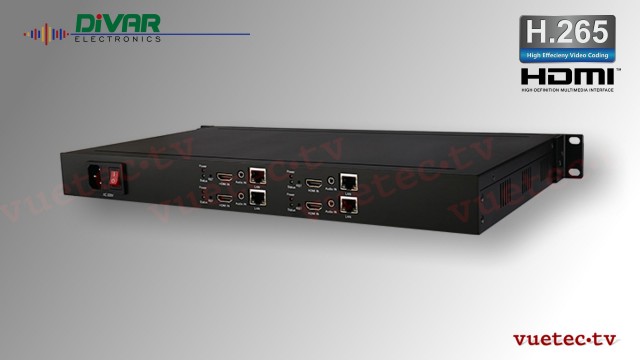 4 Kanal H.265 IP Encoder HDMI input - 19" 1 HE