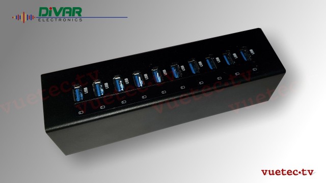 DC-Power 10fach Netzteil USB 5 V DC, 4 A max.