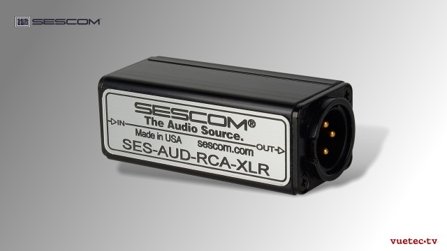 Galvanische Trennung und Impedanzwadler, RCA-F zu XLR-M