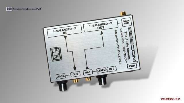 Symmetrieverstärker On-The-Level, XLR zu RCA