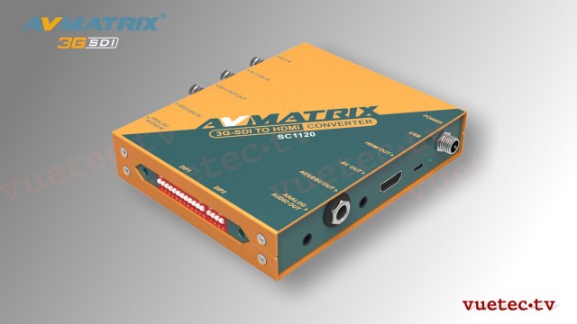 Mini Konverter SC1120 - SDI zu HDMI + AV Scaling Conveter
