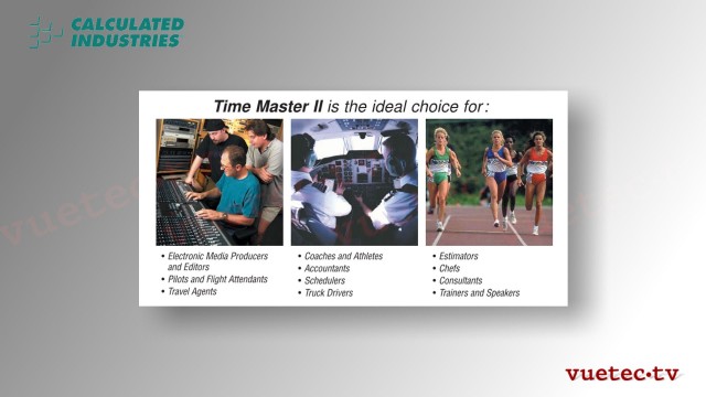 TIME MASTER II - Taschenrechner für Uhrzeiten - model 9130