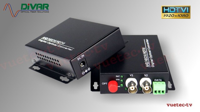 LWLTVI2 - HD-TVI | AHD | HD-CVI Video + RS485 Fiber Converter Set