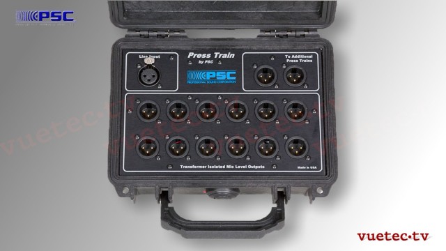 Pressebox 1x Line to 12x MIC, passiv, 12fach Verteiler