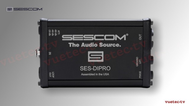 SES-DIPRO Direct DI-Box - Symmetrierer, Pegeldämpfung, Phasenumkehr