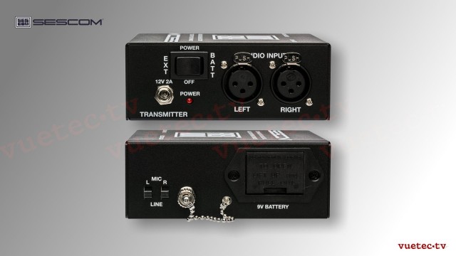 Audio over fiber, SES-FA2N, 2 Kanal analog Audio Line/Mic, symmetrisch