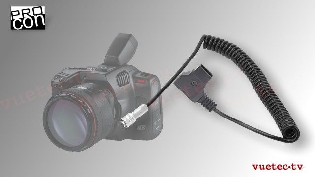 DC-Power Adapter Wendelkabel D-Tap zu BMD DC Connecor