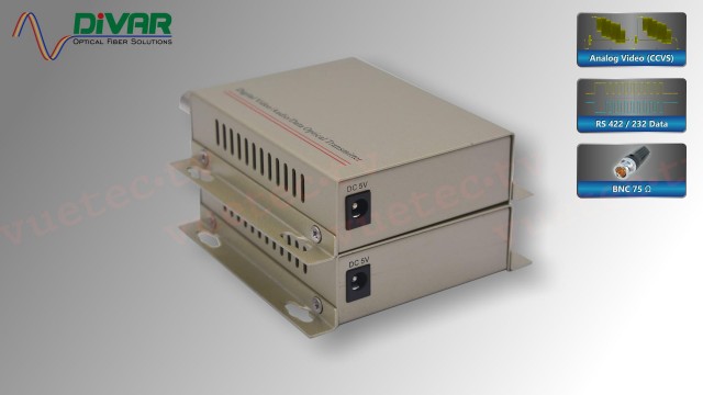 LWL1VD - Analog Video + RS485 Fiber Converter Set