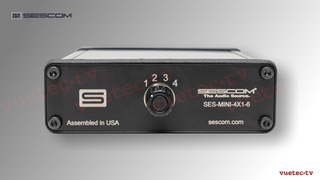 Audio-Umschalter 4x1-6 für Headphones, passiv, 6fach Verteiler