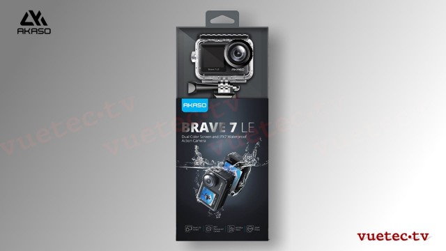 ActionCam BRAVE 7LE - wasserdichte 4K Kamera mit TouchScreen