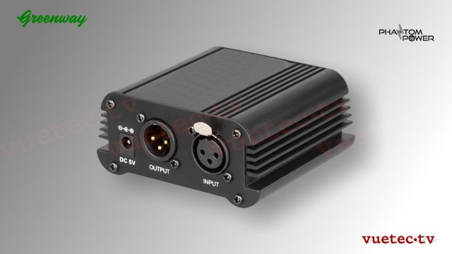 Phantomspannung 48 V für Mikrofone