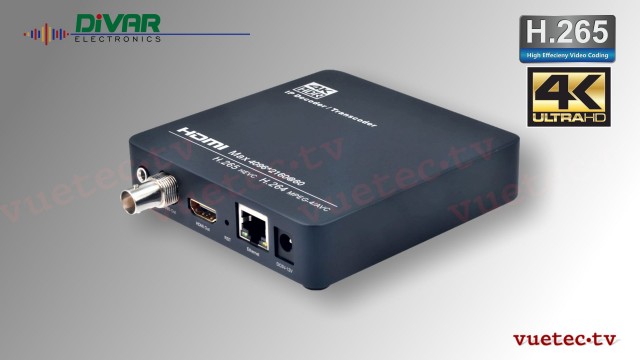 H.265 IP Decoder 4k HDMI + CCVS output