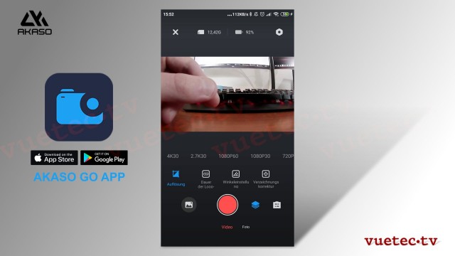 ActionCam BRAVE 7LE - wasserdichte 4K Kamera mit TouchScreen