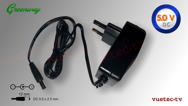 Netzteil PSN5 5 V DC 10 W mit 5,5x2,5 Hohlstecker für Mini Converter