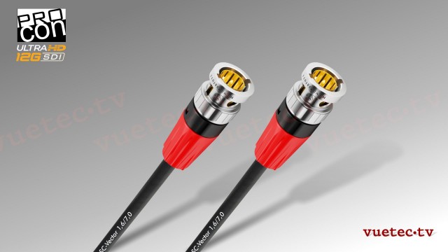 Anfertigung 12GSDI Video Kabel SC1.2/4,80, 75 Ohm, schwarz, BNC-M - BNC-M