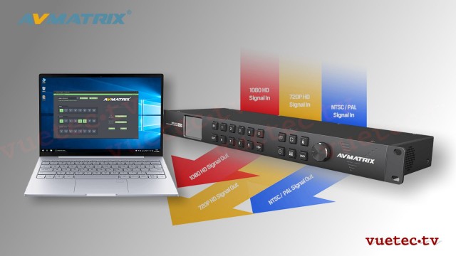 Matrix Switcher MVV1630 - 16x16 SDI Kreuzschiene + MultiViewer