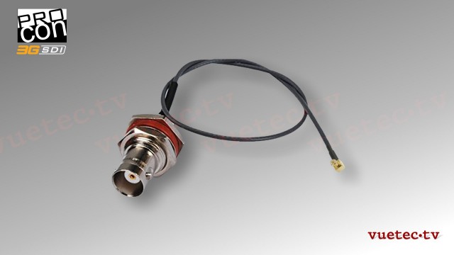 MCX zu BNC-F Videokabel + Adapter für 3G-SDI