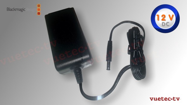 Blackmagic Netzteil 12 V DC mit 5,5x2,5 Hohlstecker für MiniConverter