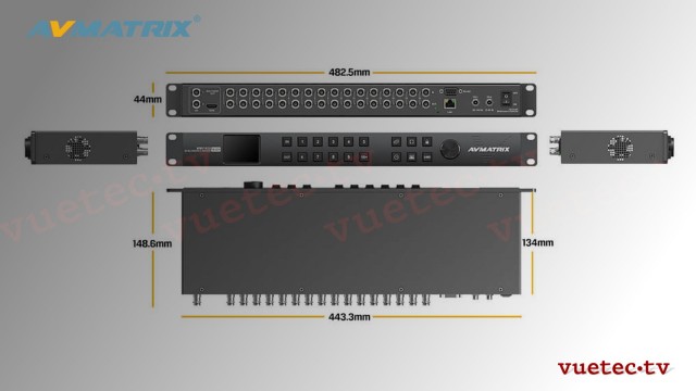 Matrix Switcher MVV1630 - 16x16 SDI Kreuzschiene + MultiViewer