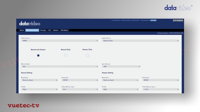 NVS33-II H.264 Video Streaming Encoder and MP4 Recorder