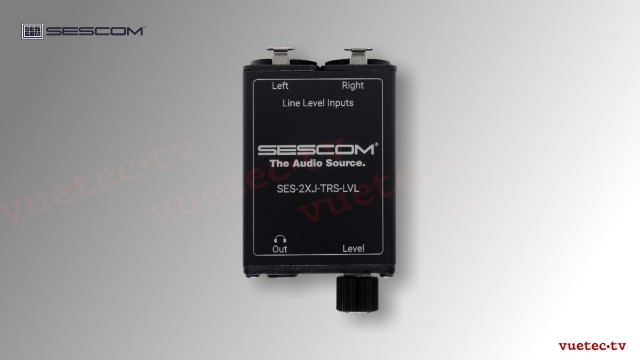 Pegelsteller 2XJ-TRS, 2-Kanal XLR3 symmetrisch I/Os to TRS 3,5 mm