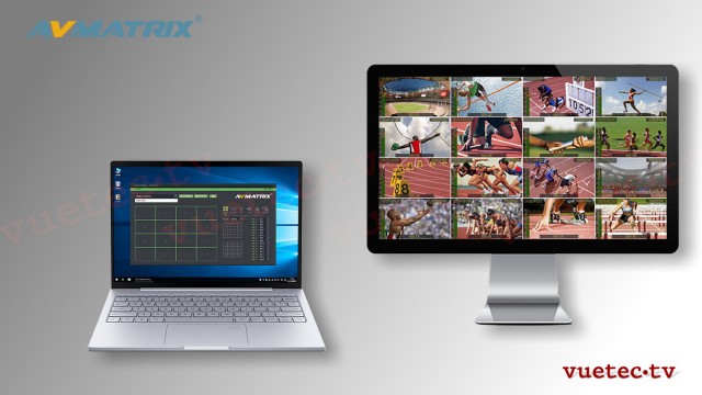 Matrix Switcher MVV1630 - 16x16 SDI Kreuzschiene + MultiViewer