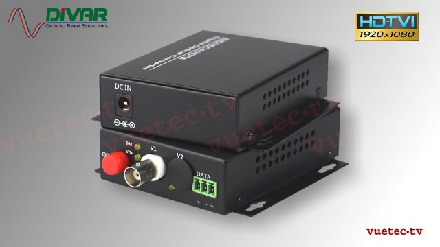LWLTVI1 - HD-TVI | AHD | HD-CVI Video + RS485 Fiber Converter Set