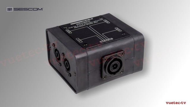 SpeakON-Breakout NL8F zu 4x NL4, sym. Speaker Level, passiv, 4fach parallel Splitter