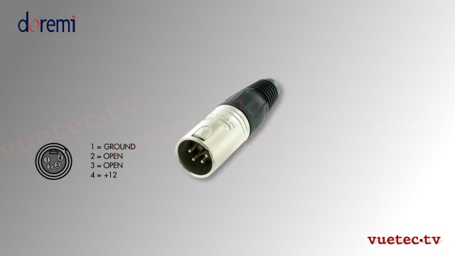 doremi Netzteil PSN12 12 V DC mit XLR4-M