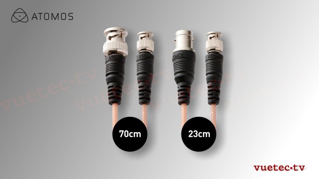 Adapter BNC-F zu ATO Mini-BNC-M - 23 cm + BNC-M zu ATO Mini-BNC-M -70 cm