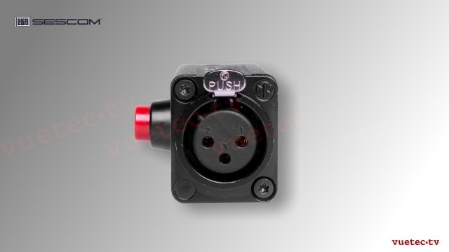 XLR Inline MIC Mute Taster, symmetrisch