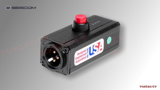XLR Inline MIC Mute Taster, symmetrisch