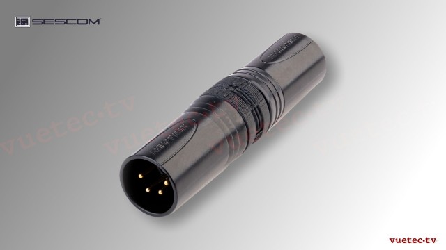 Adapter NHA4M5M - 4pin XLRM zu 5pin XLRM Inline