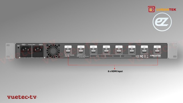 ez-Caster EN8 8-Channel H.264 Video-IP Encoder