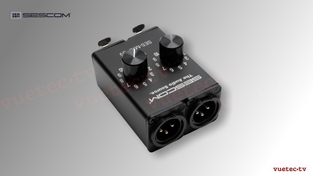 Pegelsteller MKP39, 2-Kanal XLR3 symmetrisch I/Os