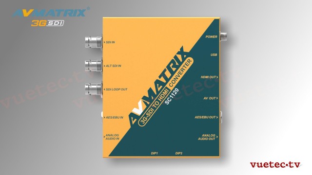 Mini Konverter SC1120 - SDI zu HDMI + AV Scaling Conveter