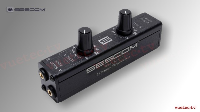 SES-EZMix02 2-Input, 1-Output Passive TRS Mixer