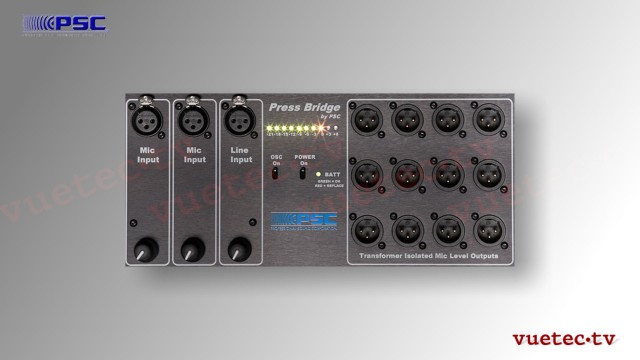 Pressebox 3x MIC/Line to 12x MIC, actiive, 12 + 3 Verteiler