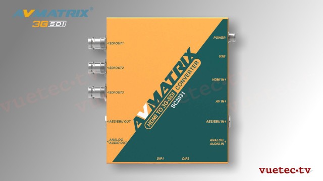 Mini Konverter SC2031 - HDMI + AV zu SDI Scaling Conveter