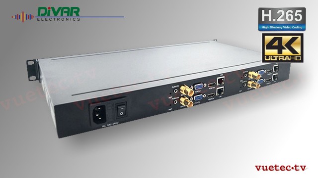 4 Kanal H.265 IP Decoder SDI, HDMI, VGA output