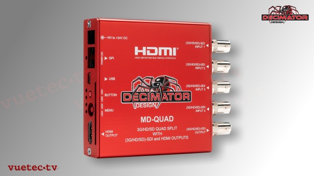 Decimator MD-Quad V3 - 4x SDI zu SDI und HDMI