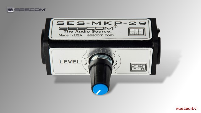 Pegelsteller MKP29, Mono XLR3 symmetrisch I/Os
