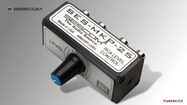 Pegelsteller MKP25, Stereo RCA I/Os
