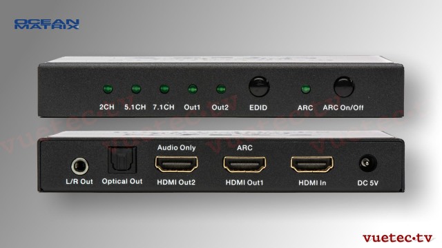 Audio Extractor/De-Embedder - 4K HDMI to HDMI with Dolby ATMOS