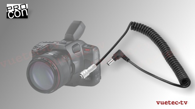 DC-Power Adapter Wendelkabel DC 5,5x2,5 zu BMD DC Connecor