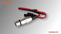 Power Anschlußkabel für Batterien, Bullet zu XLR-4M Power Anschlußkabel für Batterien, Bullet zu XLR-4M