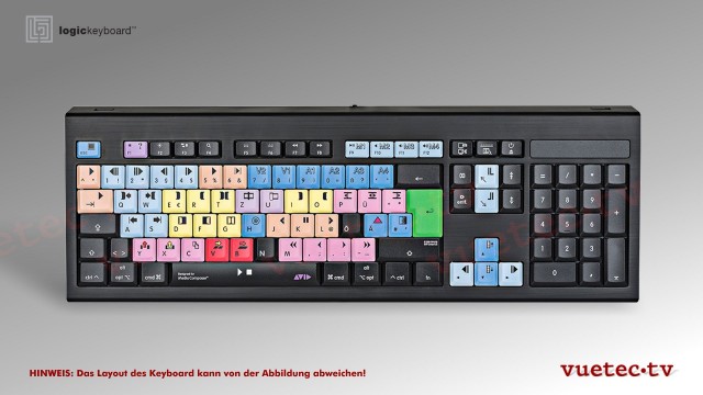 Avid Media Composer Keyboard PC (German) - Astra Black