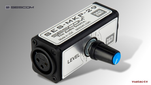 Pegelsteller MKP29, Mono XLR3 symmetrisch I/Os