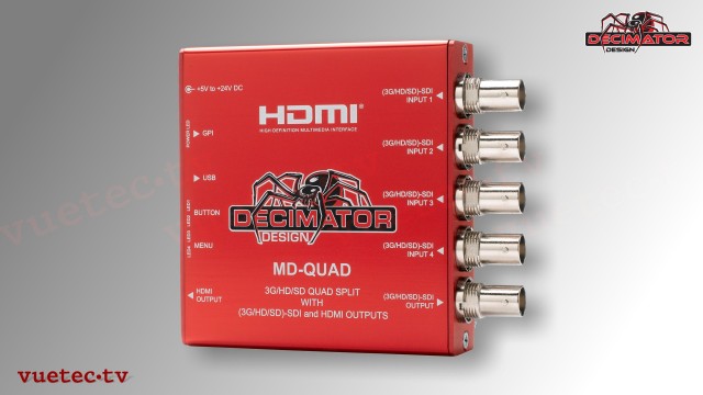 Decimator MD-Quad V3 - 4x SDI zu SDI und HDMI